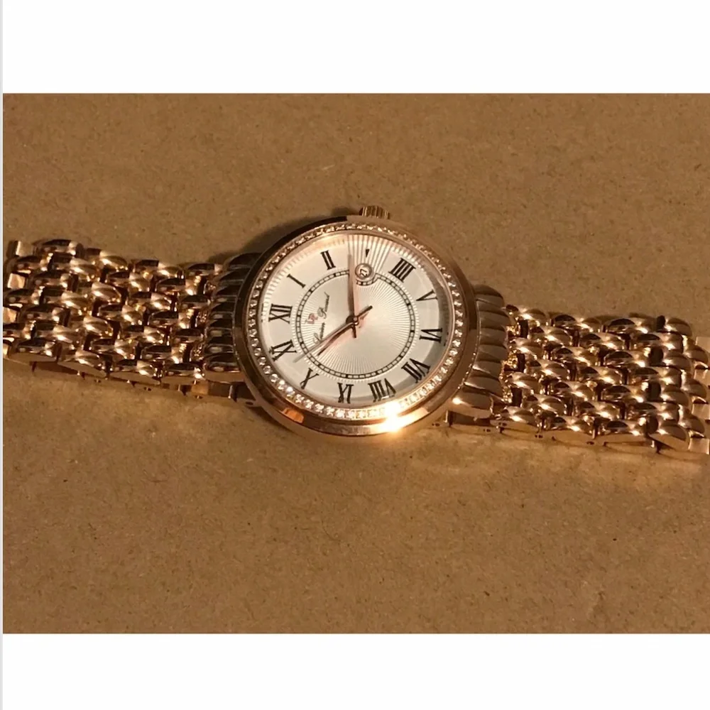 Lucien Piccard Women's Watch Fantasio Quartz Crystal Accented Bracelet Watch